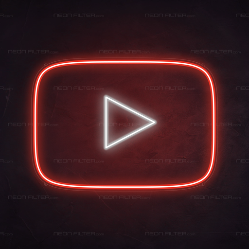 Youtube Button Neon Sign