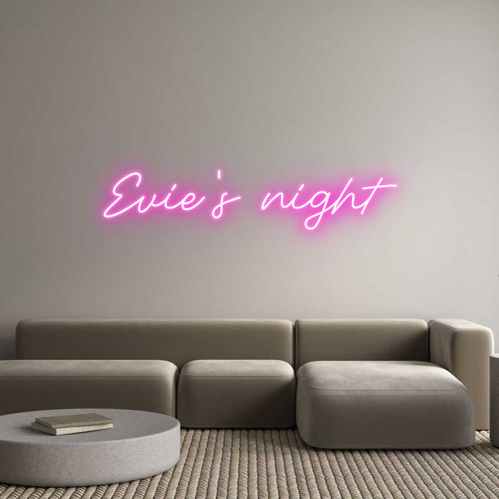 Custom Neon: Evie's night