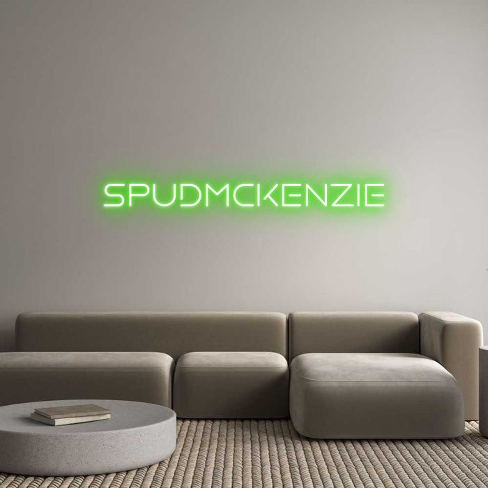 Custom Neon: SpudMcKenzie