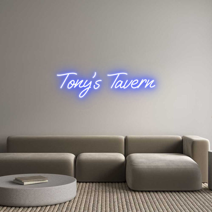 Custom Neon: Tony's Tavern