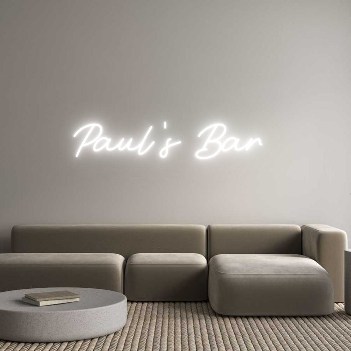 Custom Neon: Paul's Bar