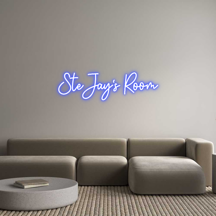 Custom Neon: Ste Jay's Room