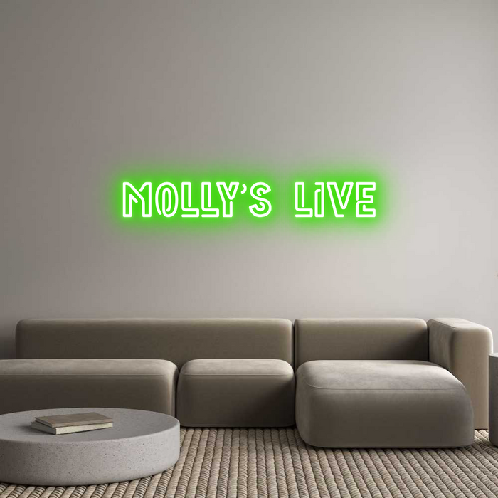 Custom Neon: Molly's Live