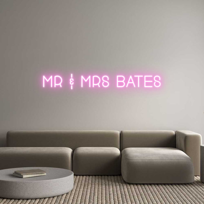Custom Neon: Mr & Mrs Bates