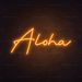 Aloha Neon Sign - Neon Filter