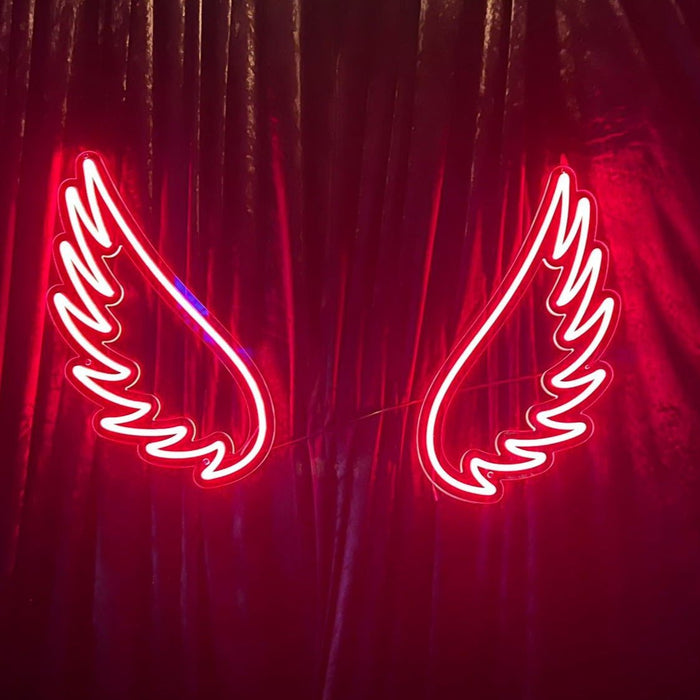 Angel Wings Neon Sign - Neon Filter