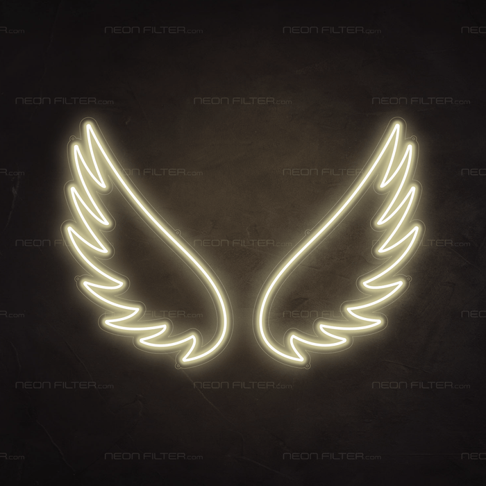 Angel Wings Neon Sign - Neon Filter