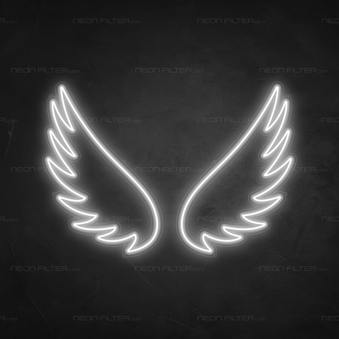 Angel Wings Neon Sign - Neon Filter