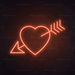 Arrow Heart Neon Sign - Neon Filter