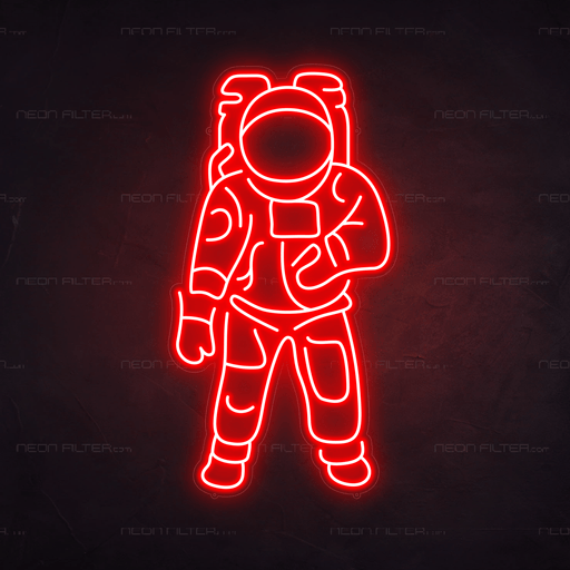 Astronaut Neon Sign - Neon Filter