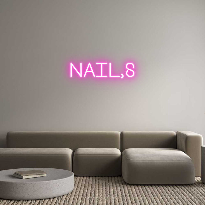 Custom Neon: Nail,s