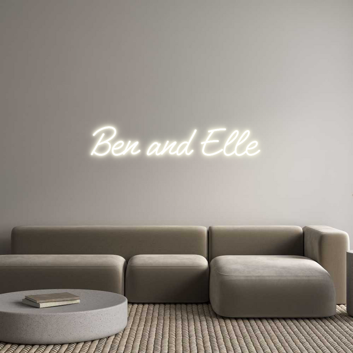 Custom Neon: Ben and Elle