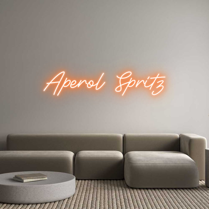 Custom Neon: Aperol Spritz