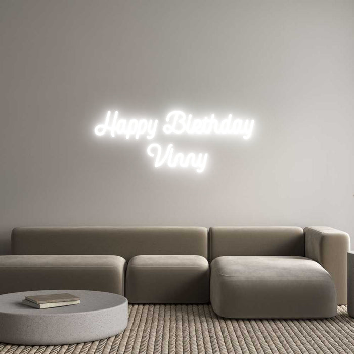 Custom Neon: Happy Birthda...