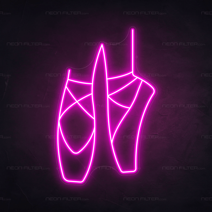 Ballet Shoes Neon Sign - Neon Filter