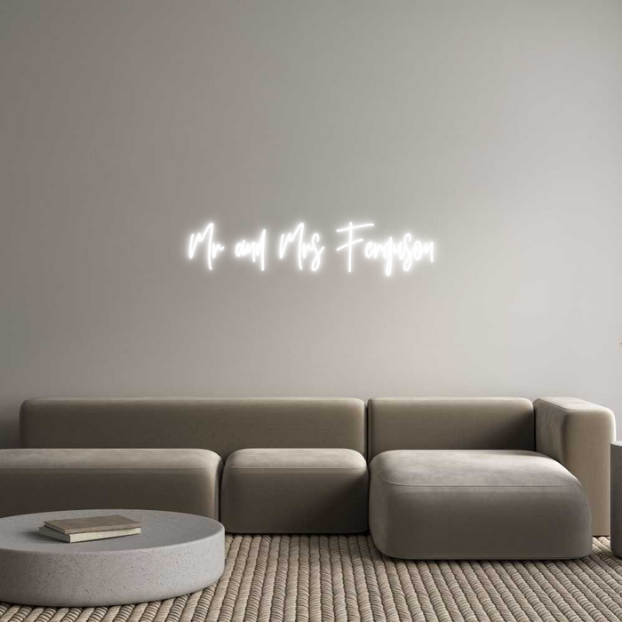 Custom Neon: Mr and Mrs Fe...
