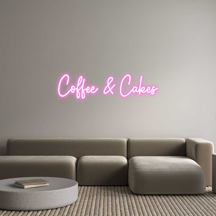 Custom Neon: Coffee & Cakes