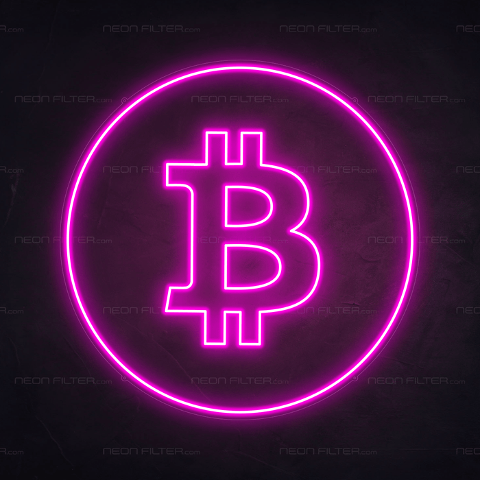 Bitcoin Neon Sign - Neon Filter