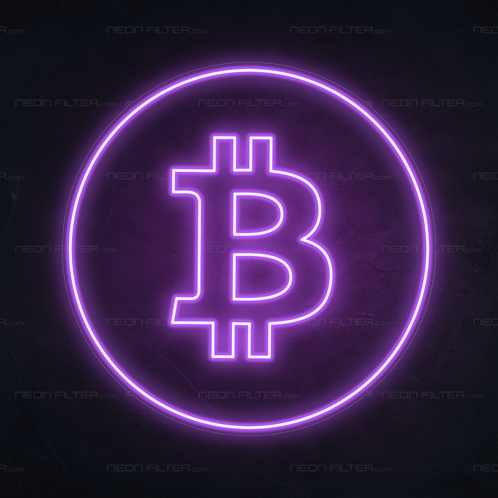 Bitcoin Neon Sign - Neon Filter