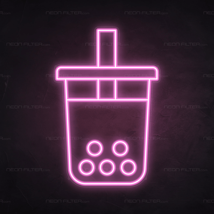 Boba Tea Neon Sign - Neon Filter