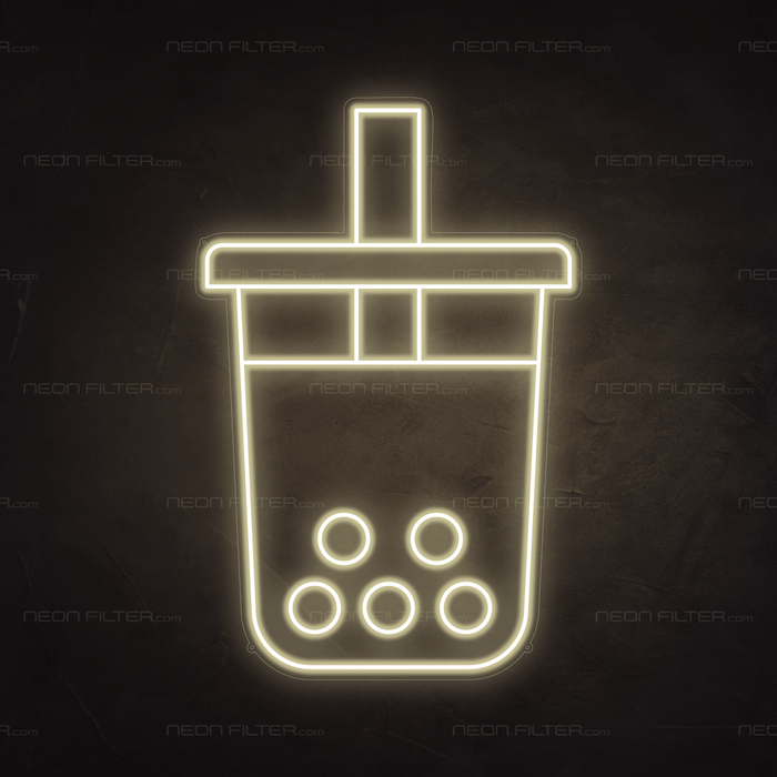 Boba Tea Neon Sign - Neon Filter