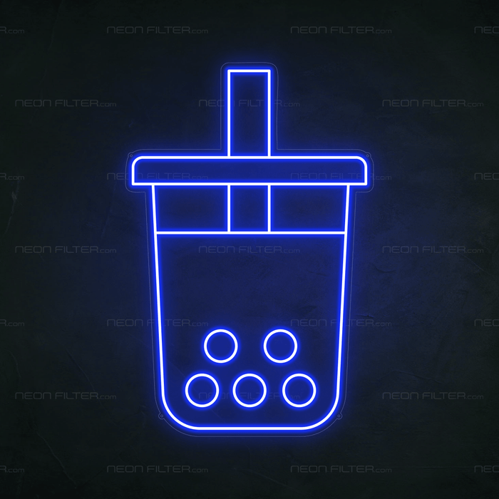 Boba Tea Neon Sign - Neon Filter