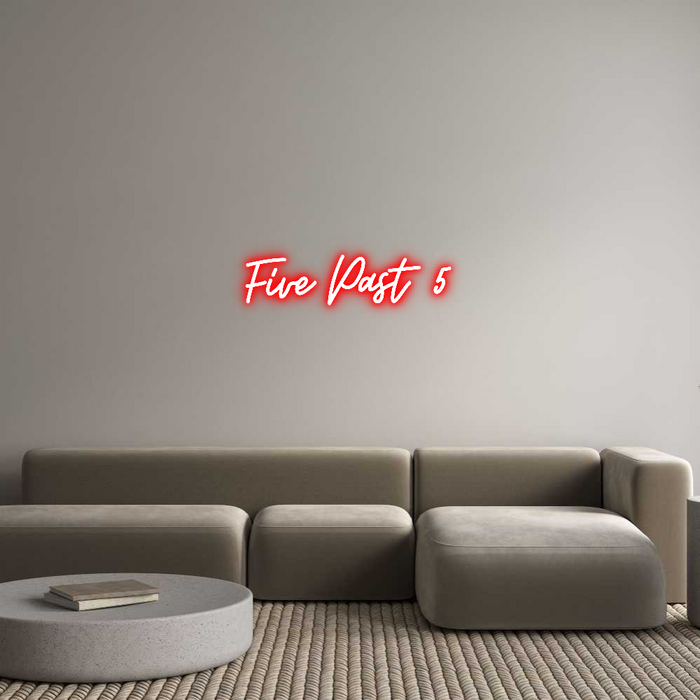 Custom Neon: Five Past 5