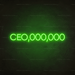 CEO,000,000 Neon Sign - Neon Filter