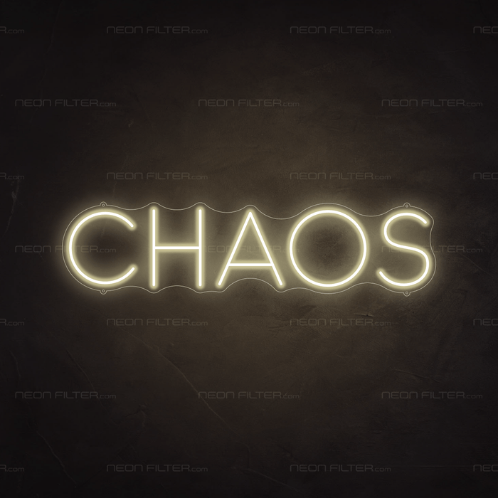 Chaos Neon Sign - Neon Filter