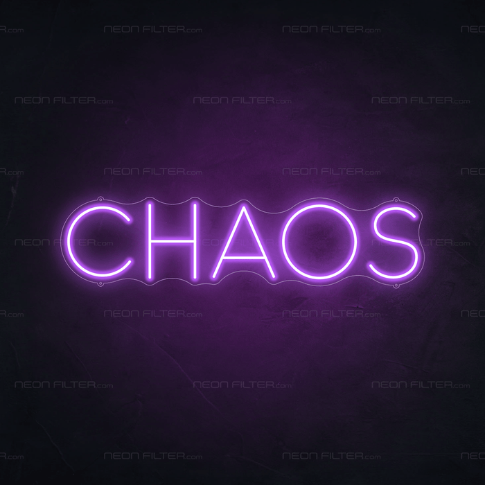 Chaos Neon Sign - Neon Filter