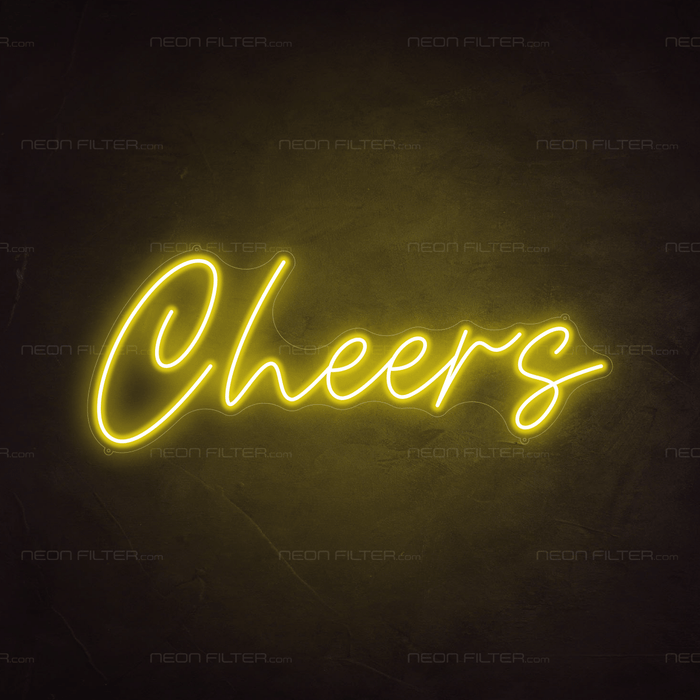 Cheers Neon Sign - Neon Filter