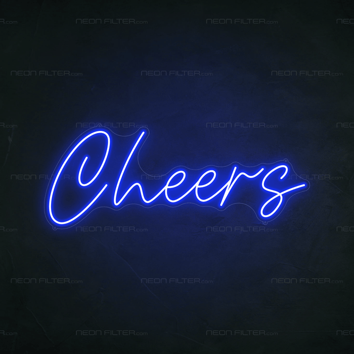 Cheers Neon Sign - Neon Filter