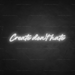 Create Don't Hate Neon Sign - Neon Filter