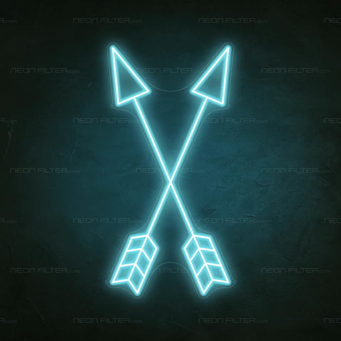 Crossed Arrows Neon Sign - Neon Filter