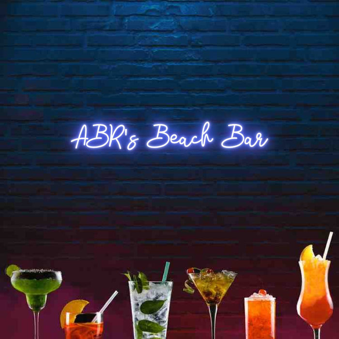 Custom Bar Neon: ABR's Beach Bar - Neon Filter