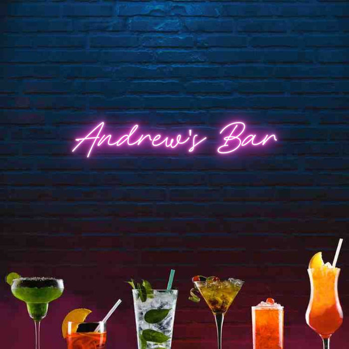 Custom Bar Neon: Andrew's Bar - Neon Filter