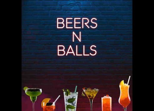 Custom Bar Neon: BEERS N B... - Neon Filter