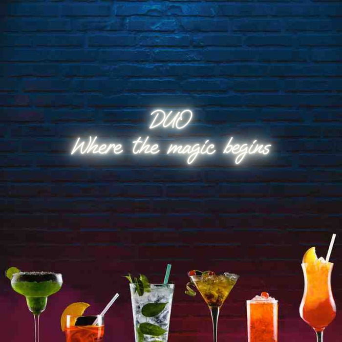 Custom Bar Neon: DUO Where th... - Neon Filter