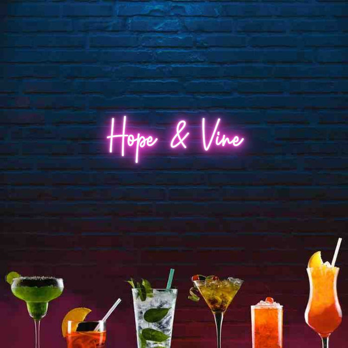 Custom Bar Neon: Hope & Vine - Neon Filter