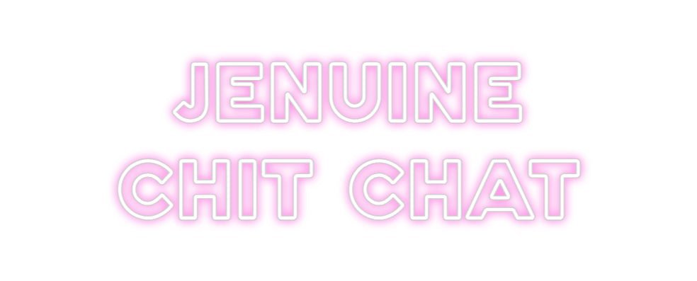 Custom Bar Neon: Jenuine Chit... - Neon Filter