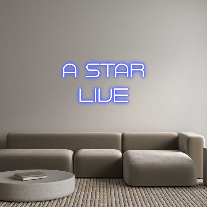 Custom Neon: A STAR LIVE - Neon Filter