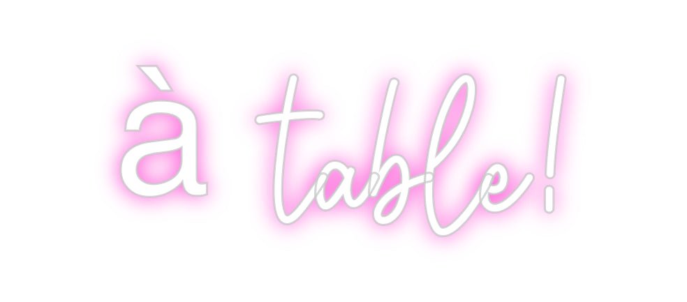 Custom Neon: à table! - Neon Filter