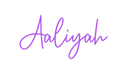 Custom Neon: Aaliyah - Neon Filter