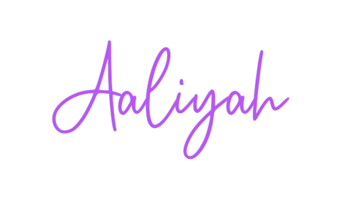 Custom Neon: Aaliyah - Neon Filter