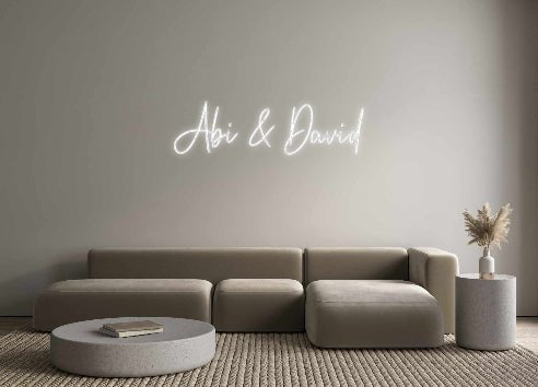 Custom Neon: Abi & David - Neon Filter