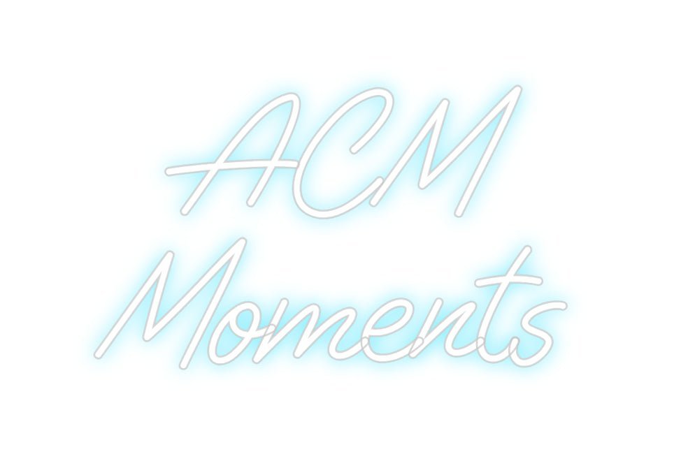 Custom Neon: ACM Moments - Neon Filter