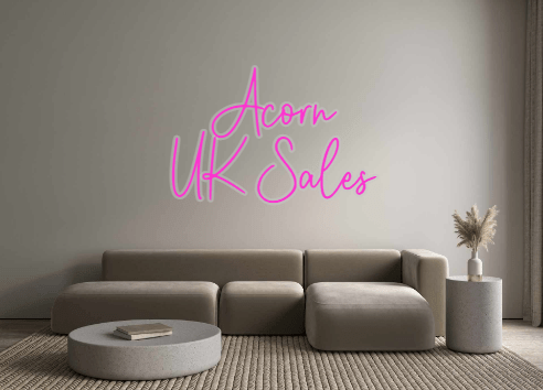 Custom Neon: Acorn UK Sales - Neon Filter