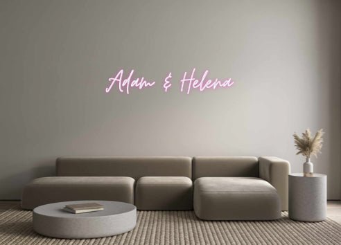 Custom Neon: Adam & Helena - Neon Filter