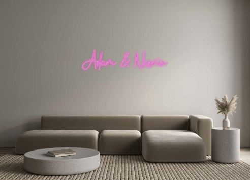 Custom Neon: Adam & Nesrin - Neon Filter