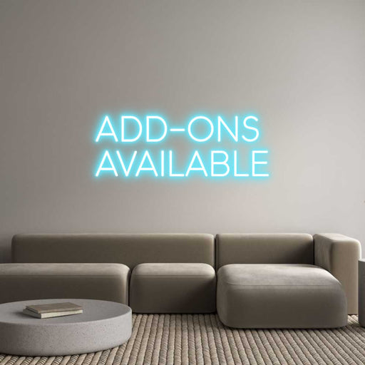 Custom Neon: ADD - ONS AVAI... - Neon Filter